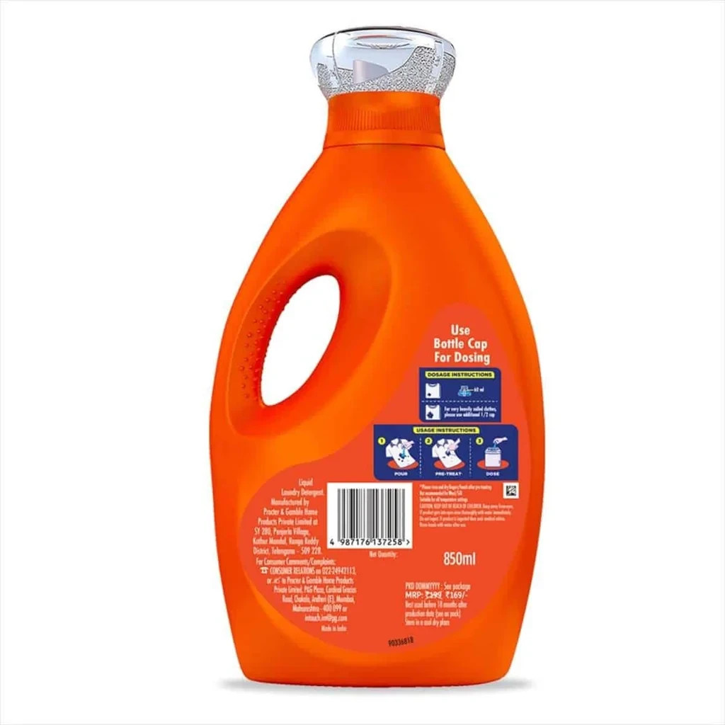Tide Matic Top Load Liquid Laundry Detergent, 850ml