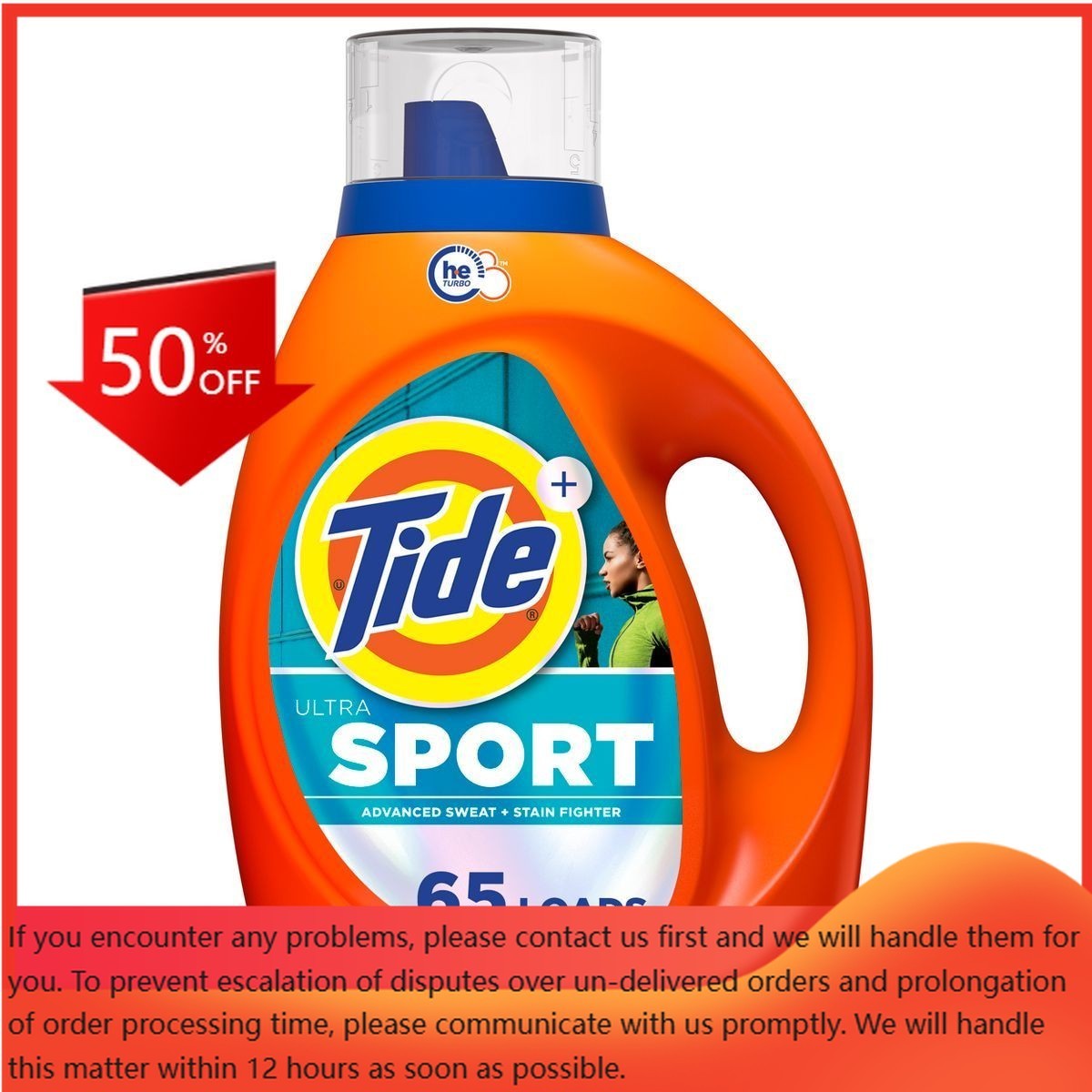 Tide Ultra Sport HE Deep Cleaning Concentrated Liquid Laundry65 Loads – 92 fl oz