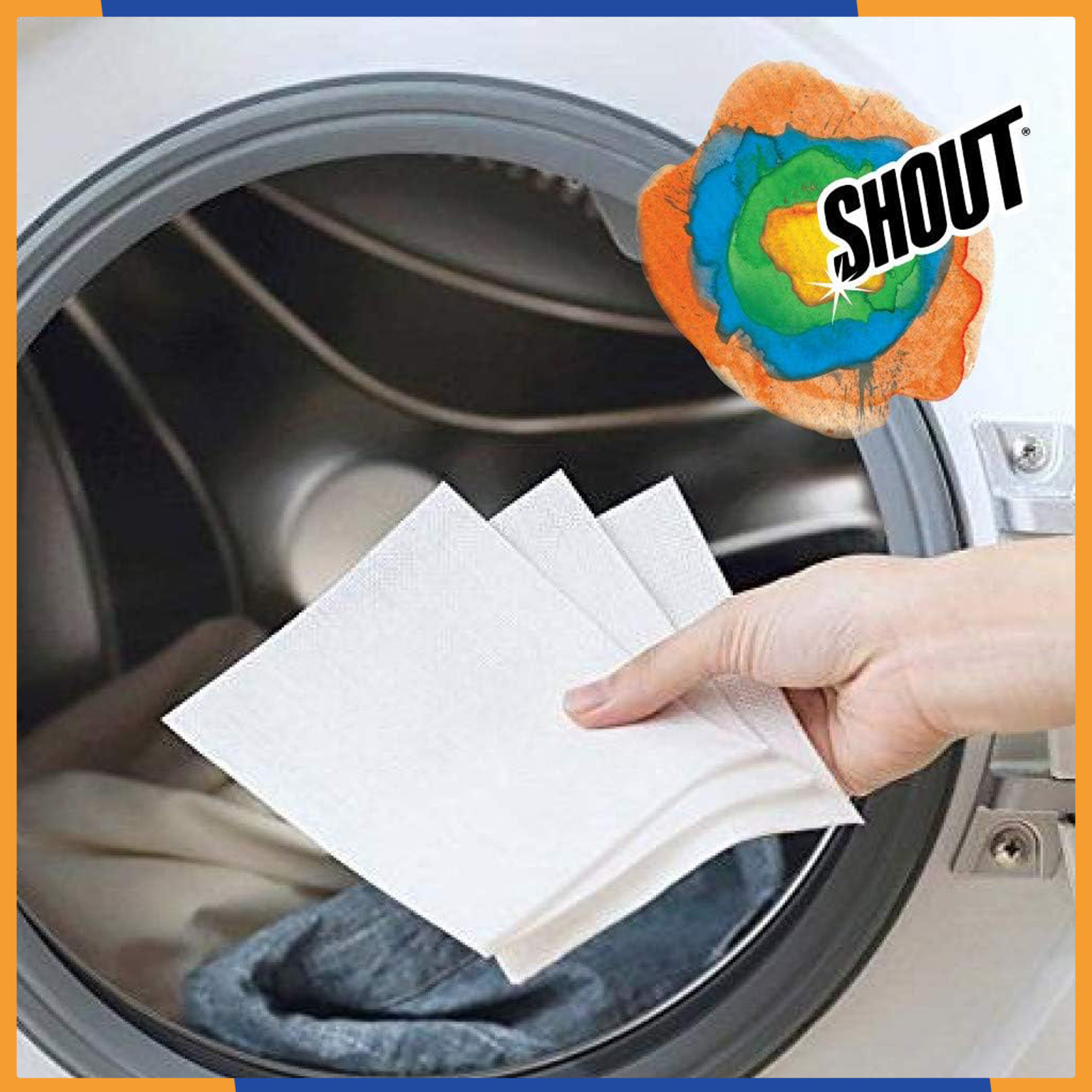 Shout Color Catcher Dye Trapping Sheets 72 Count Laundry Detergent Safe Pack of2