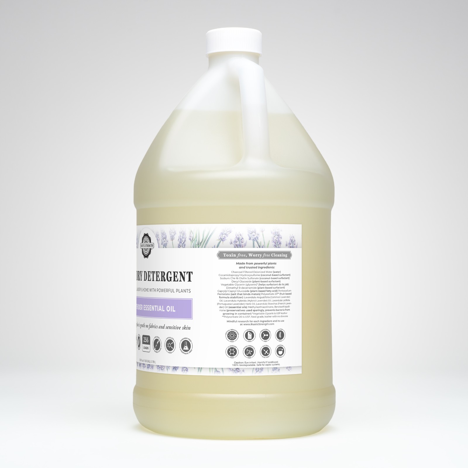 Toxin-Free Laundry Detergent 1 gal | 256 Loads | Plant-Based | Lavender