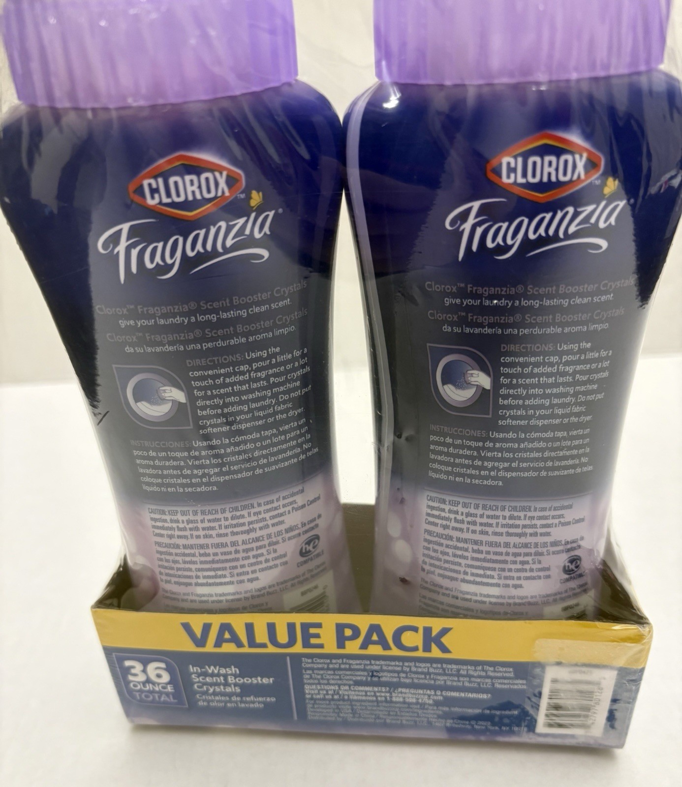 Clorox Fraganzia In Wash Scent Booster Crystals Lavender w/ Eucalyptus 2 Pack