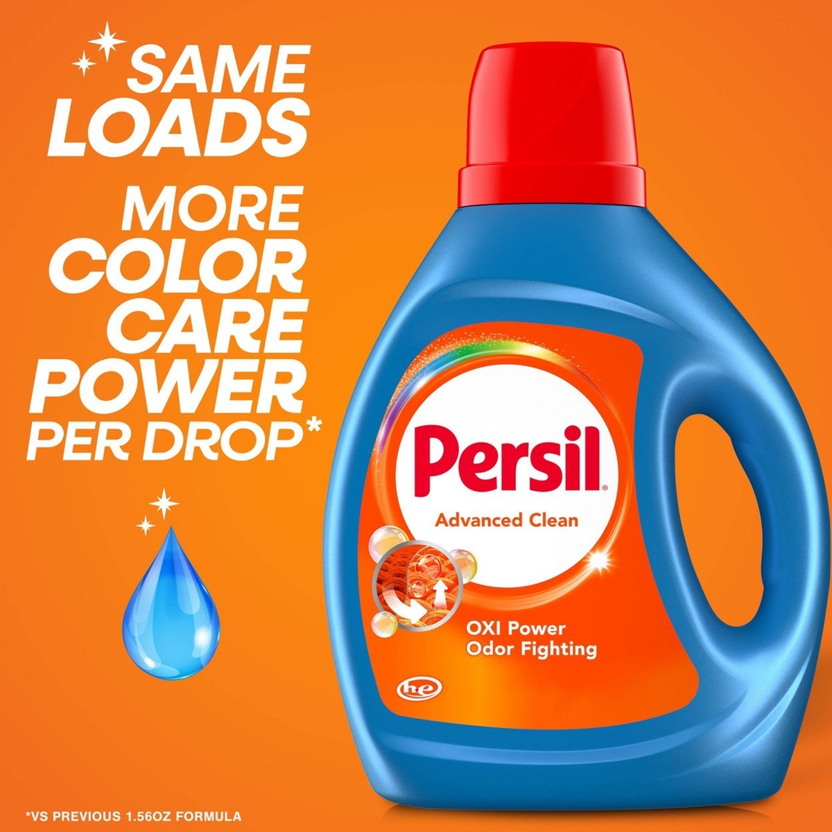 Persil Advanced Oxi + Odor Fighting HE Cleaning Detergent 75 Loads – 126 fl oz