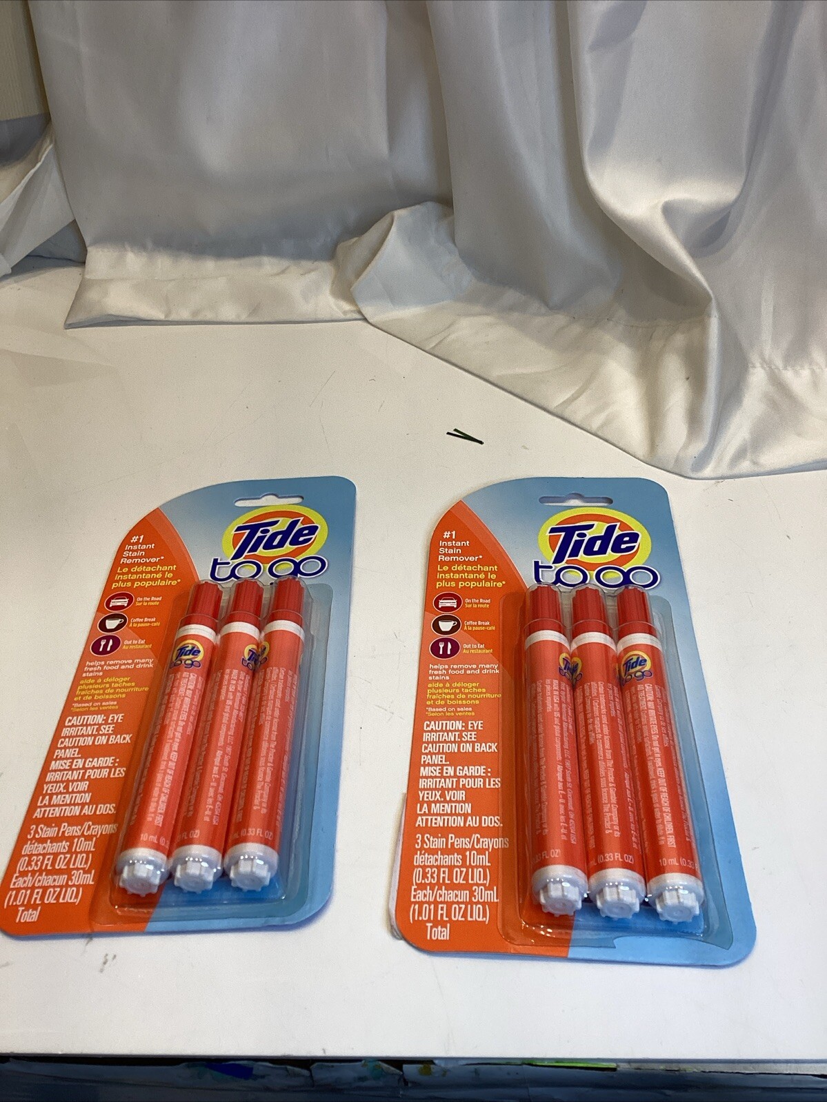 Tide To Go Stain Remover Stick lot of 2( 6 Sticks total )