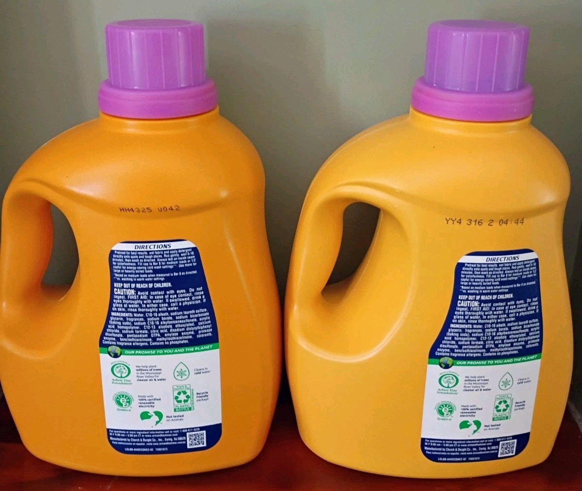 Arm & Hammer Plus OxiClean 77 Loads Liquid Laundry Detergent-Fresh Burst 2 Pack