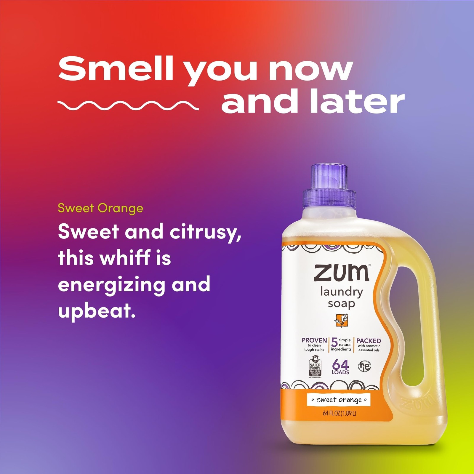 Indigo Wild Zum Clean Laundry Soap – Plant-Based Liquid Laundry Soap – Conta…