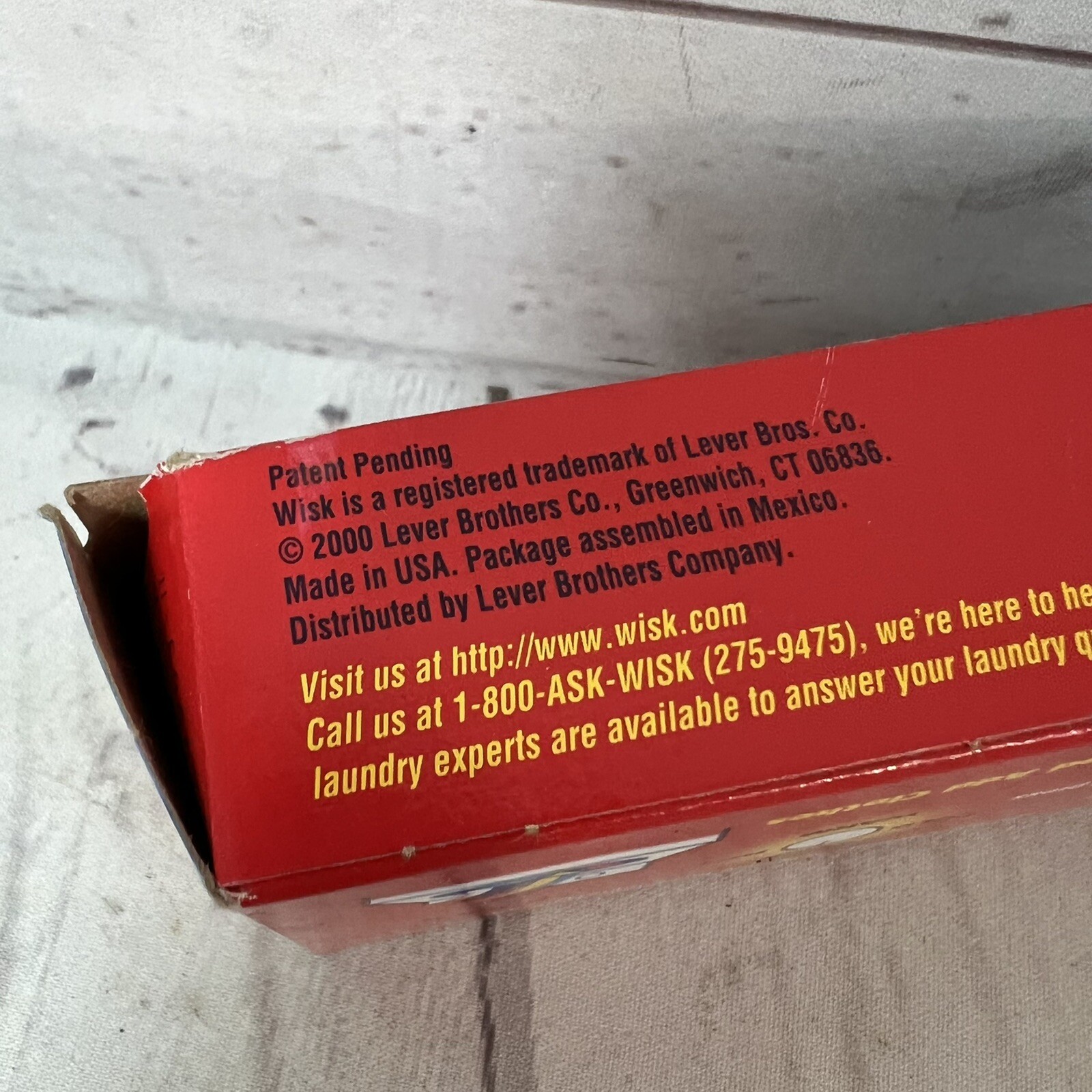 Vintage WISK Laundry Tablets 2000 Sample 2 Box