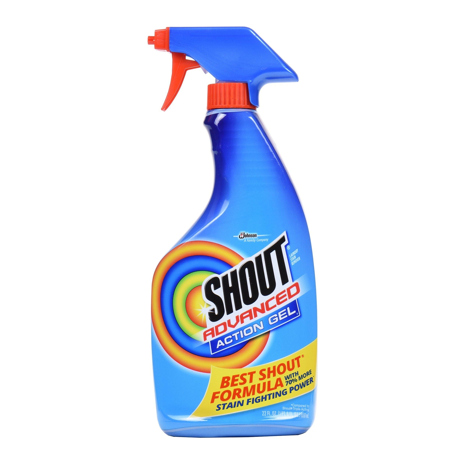 Shout Advanced Stain Remover Super Concentrated Gel Colorfast Washables 22 Oz