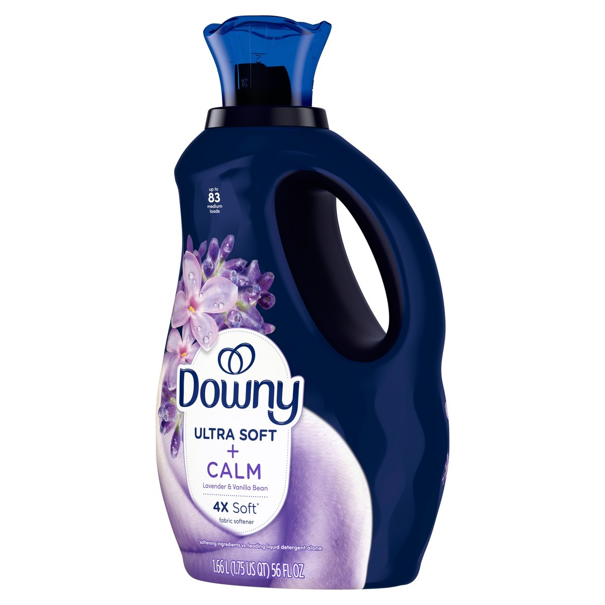 Downy Ultra Soft + Calm Lavender & Vanilla Bean Liquid Fabric Softener- 93 fl oz
