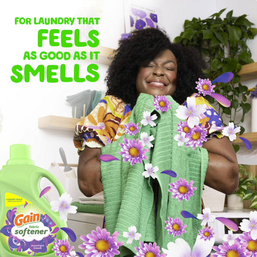 ( 3 Pack ) Gain Liquid Laundry Fabric Softener, Moonlight Breeze Scent, 190 Load