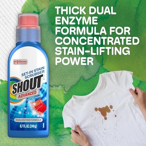 Stain Remover Gel 8.7oz Built-in Scrubber Brush for Clothes Laundry Ultra