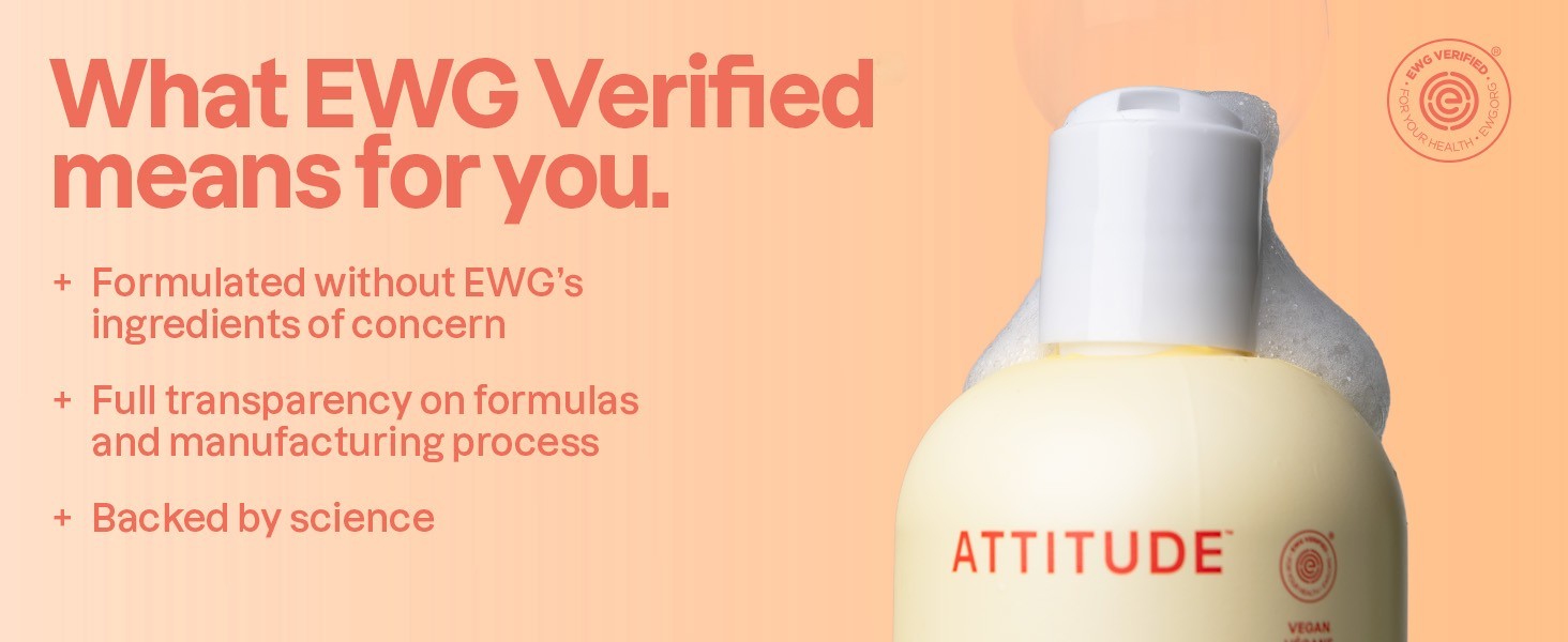 ATTITUDE Baby Laundry Detergent, EWG Verified, Plant and Mineral-Based Formula,