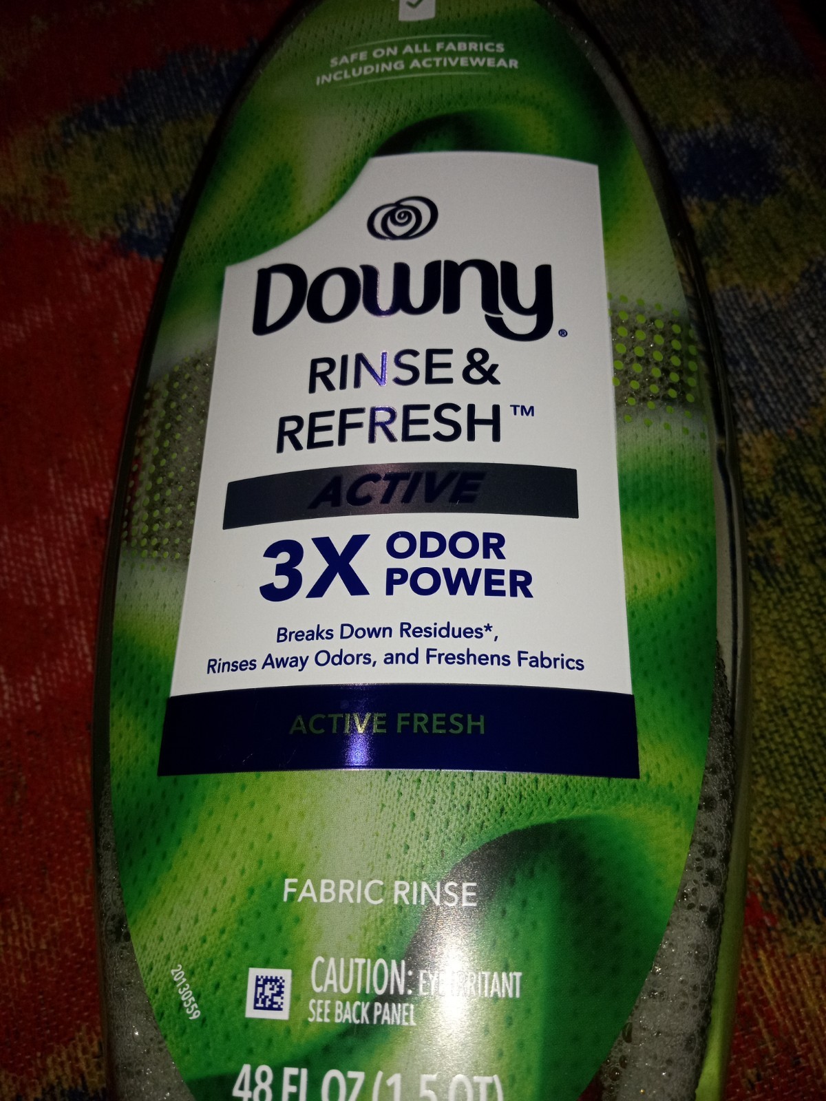 Downy Rinse and Refresh Active Fresh Scent 3 X Odor Power Size 48 oz Sealed