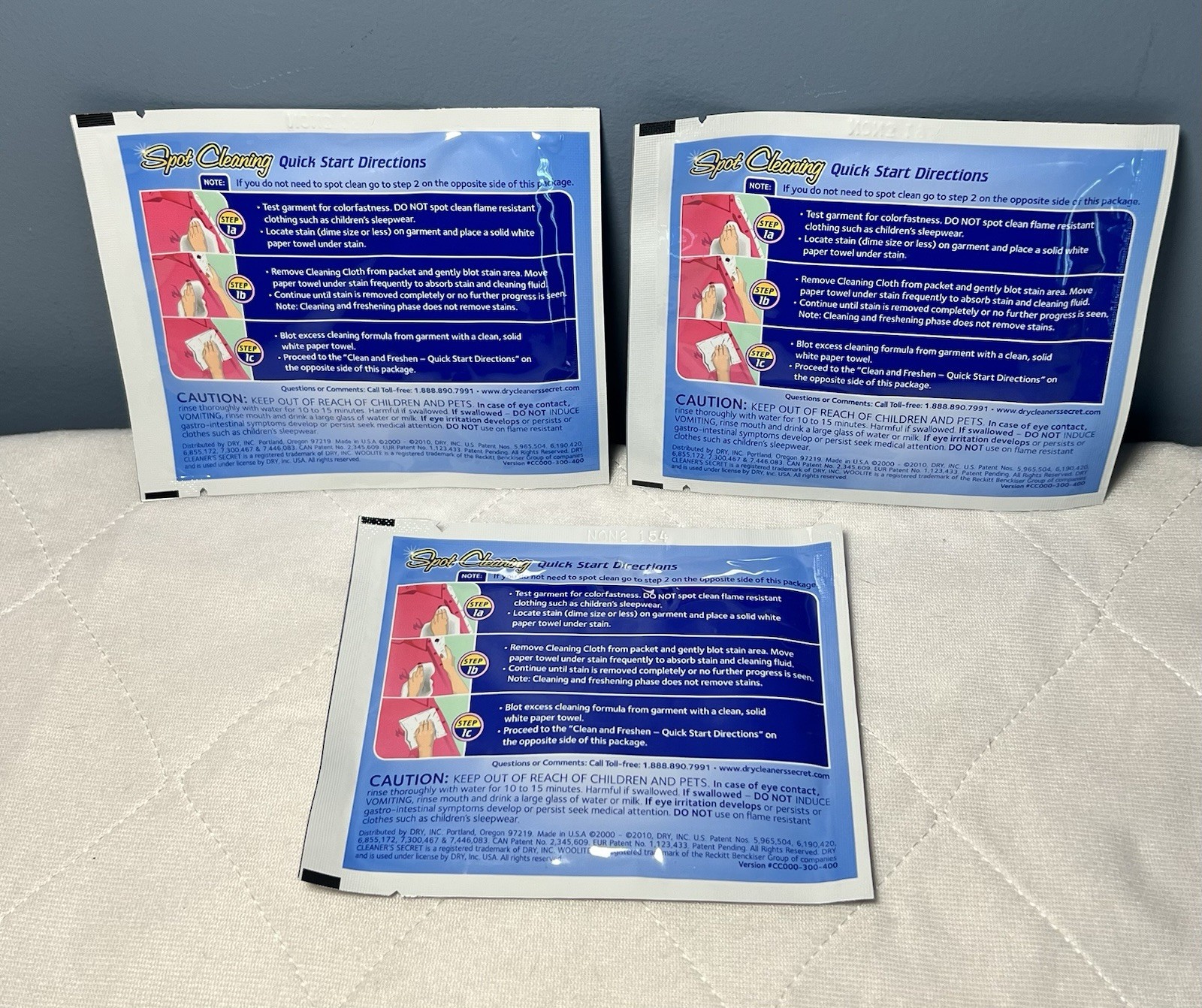 Woolite Dry Clean At Home By Dry Cleaner’s Secret 3 NEW Cloths Discontinued RARE