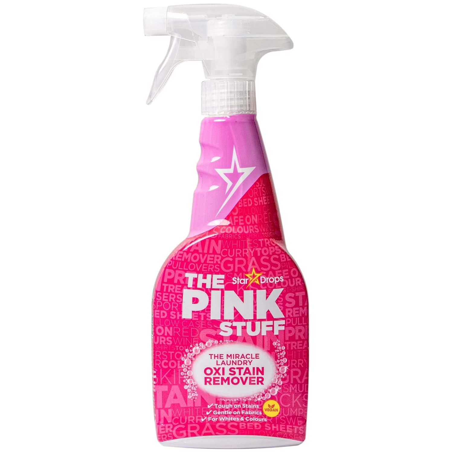 Stardrops – The Pink Stuff – The Miracle Laundry Oxi Stain Remover Spray 500ml