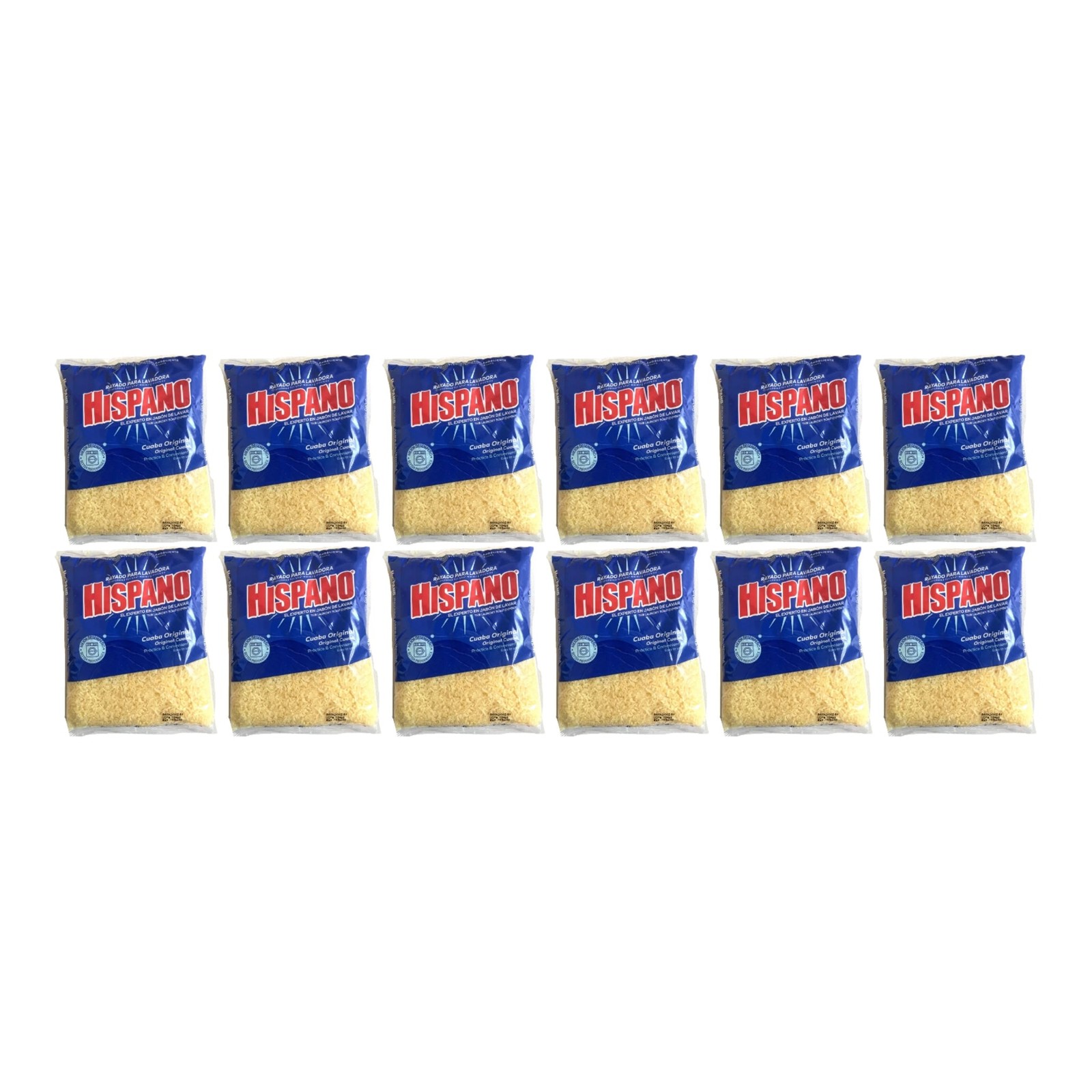 Hispano Original Cuaba Laundry Soap Powder Detergent, 14.1oz (400g) (Pack of 12)