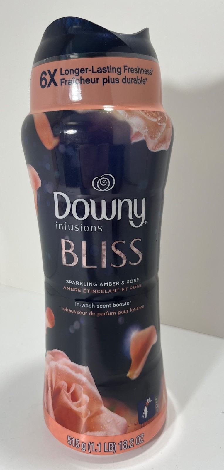 (1) Downy Bliss In-Wash Scent Booster Beads Sparkling Amber & Rose 18.2 oz – NEW