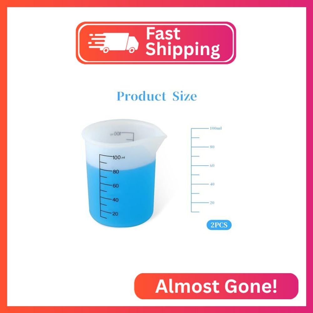2Pcs Laundry Detergent Cup, Laundry Detergent Measuring Cup, Washable Silicone L