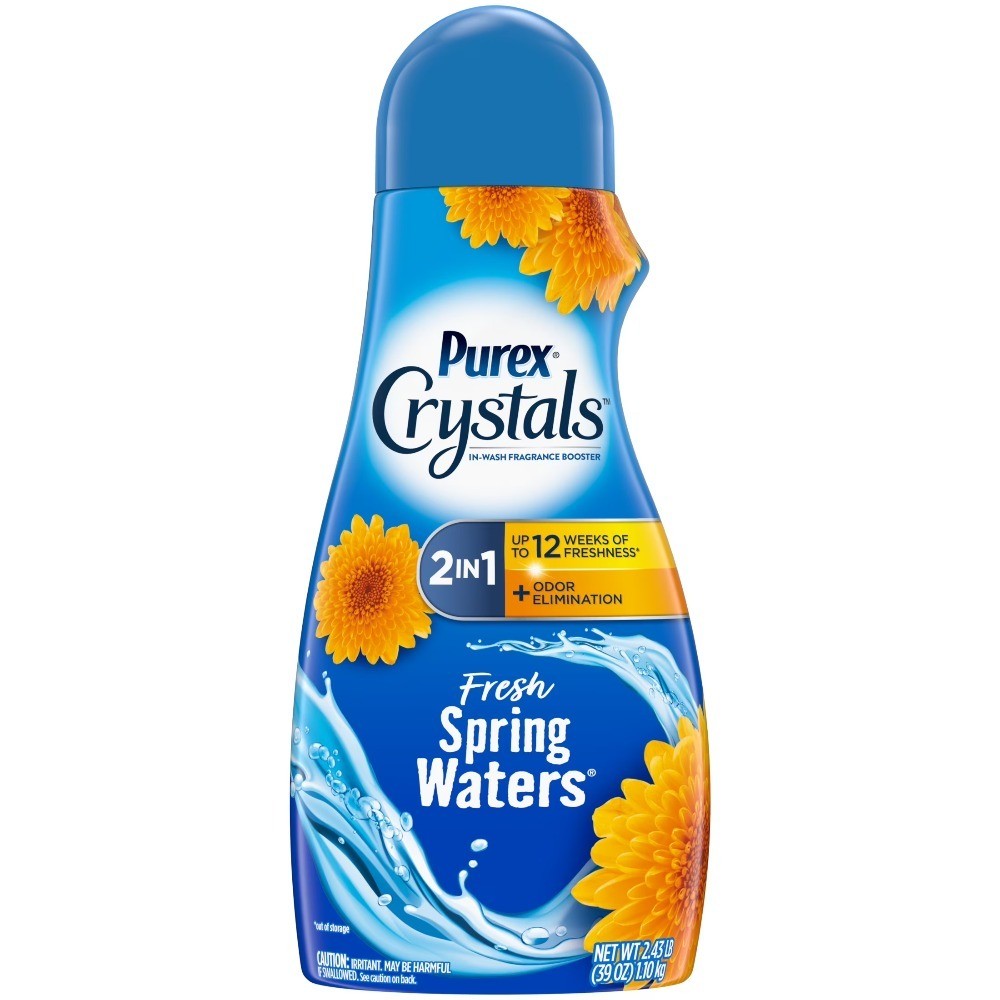 Crystals In-Wash Odor Eliminating Scent Booster, Fresh Spring Waters, 39oz
