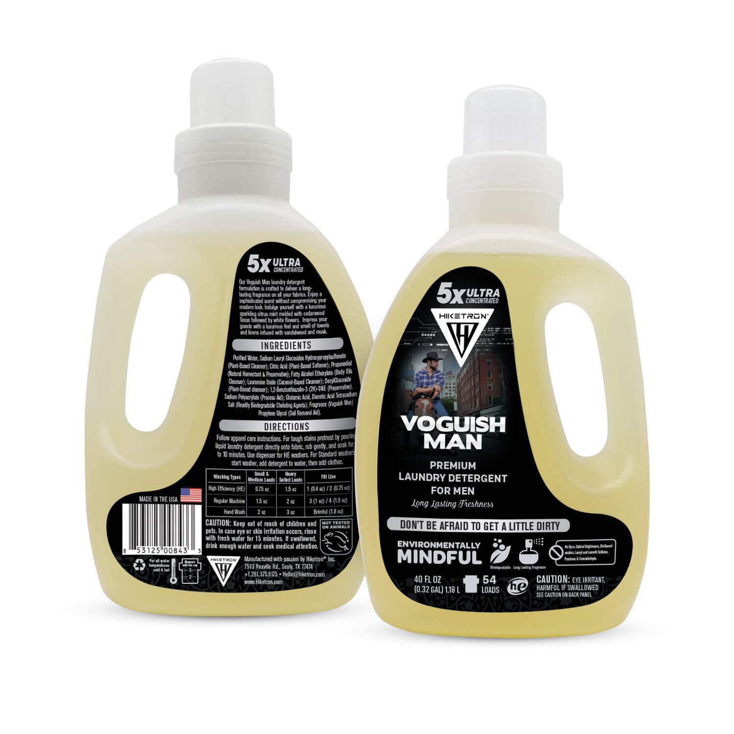 Hiketron Voguish Man Masculine Scented Long Lasting Liquid Laundry Detergent