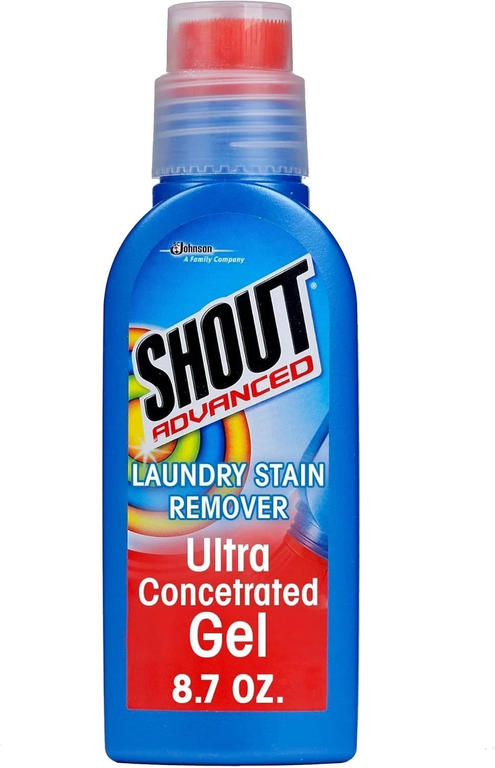 Shout Advanced Stain Remover Gel for Clothes Laundry Ultra Concentrated Gel 8.7