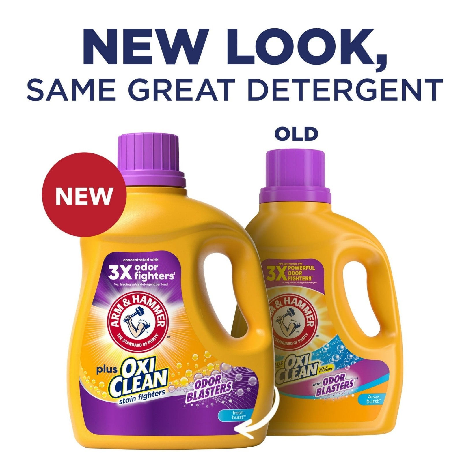 ARM & HAMMER OxiClean Odor Blasters Laundry Detergent, 77 Loads, 100.5 oz