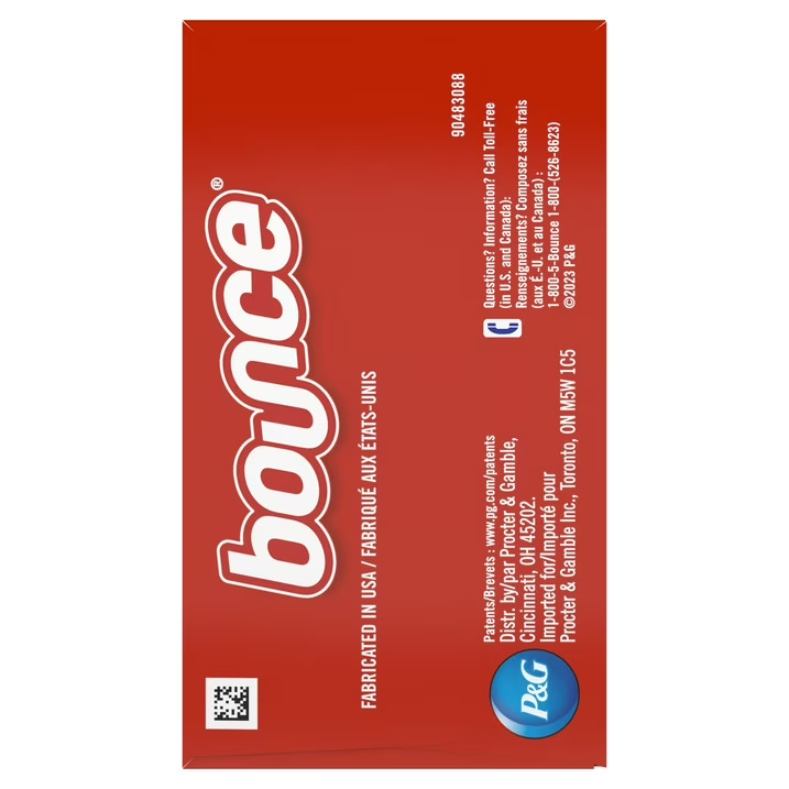 2Pack – Bounce Fabric Softener Dryer Sheets, Outdoor Fresh Scent, 120 Count
