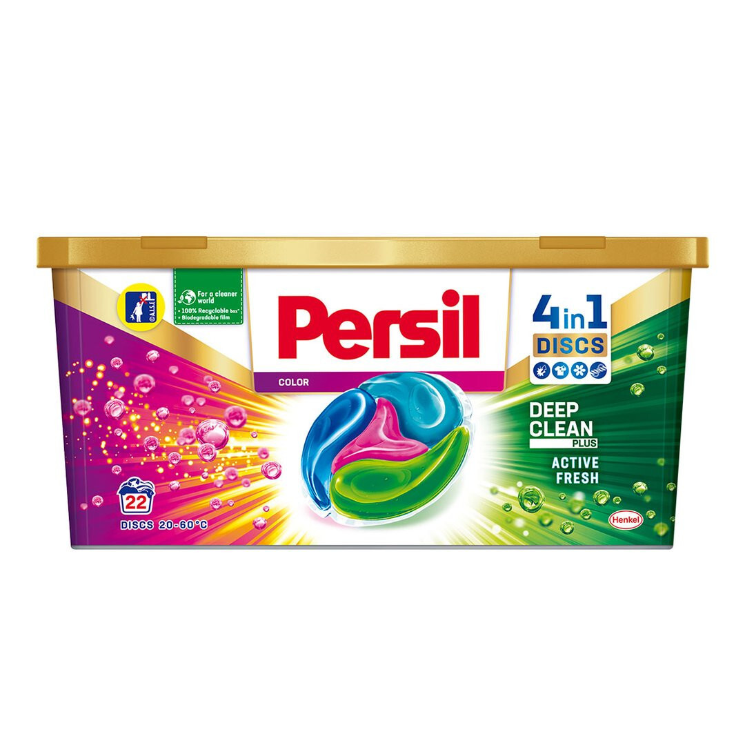 PERSIL DISCS COLOR Deep Clean Laundry Detergent Washing Machine 22 Capsules