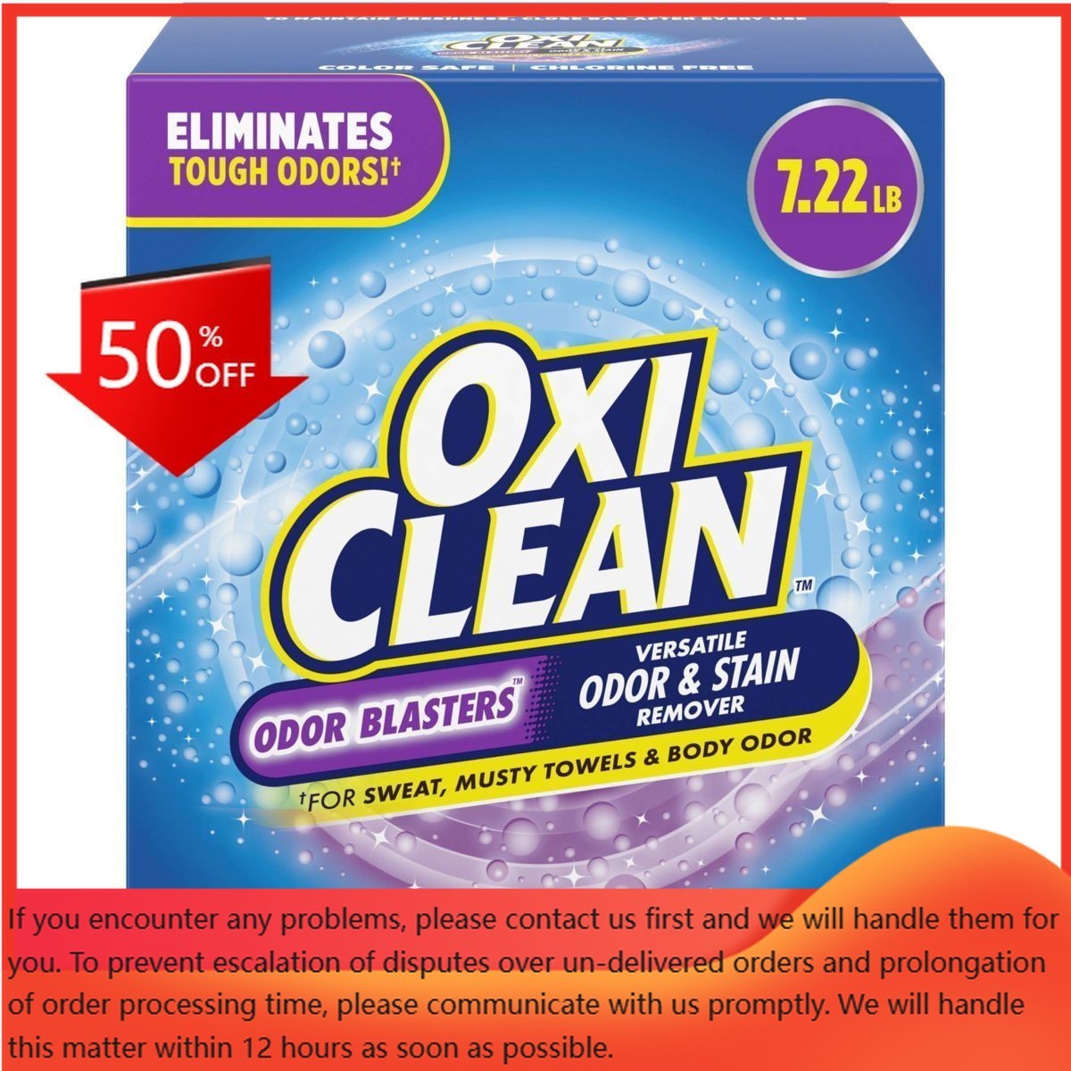 OxiClean Odor Blasters Versatile Odor and Stain Remover Powder – 7.22lbs