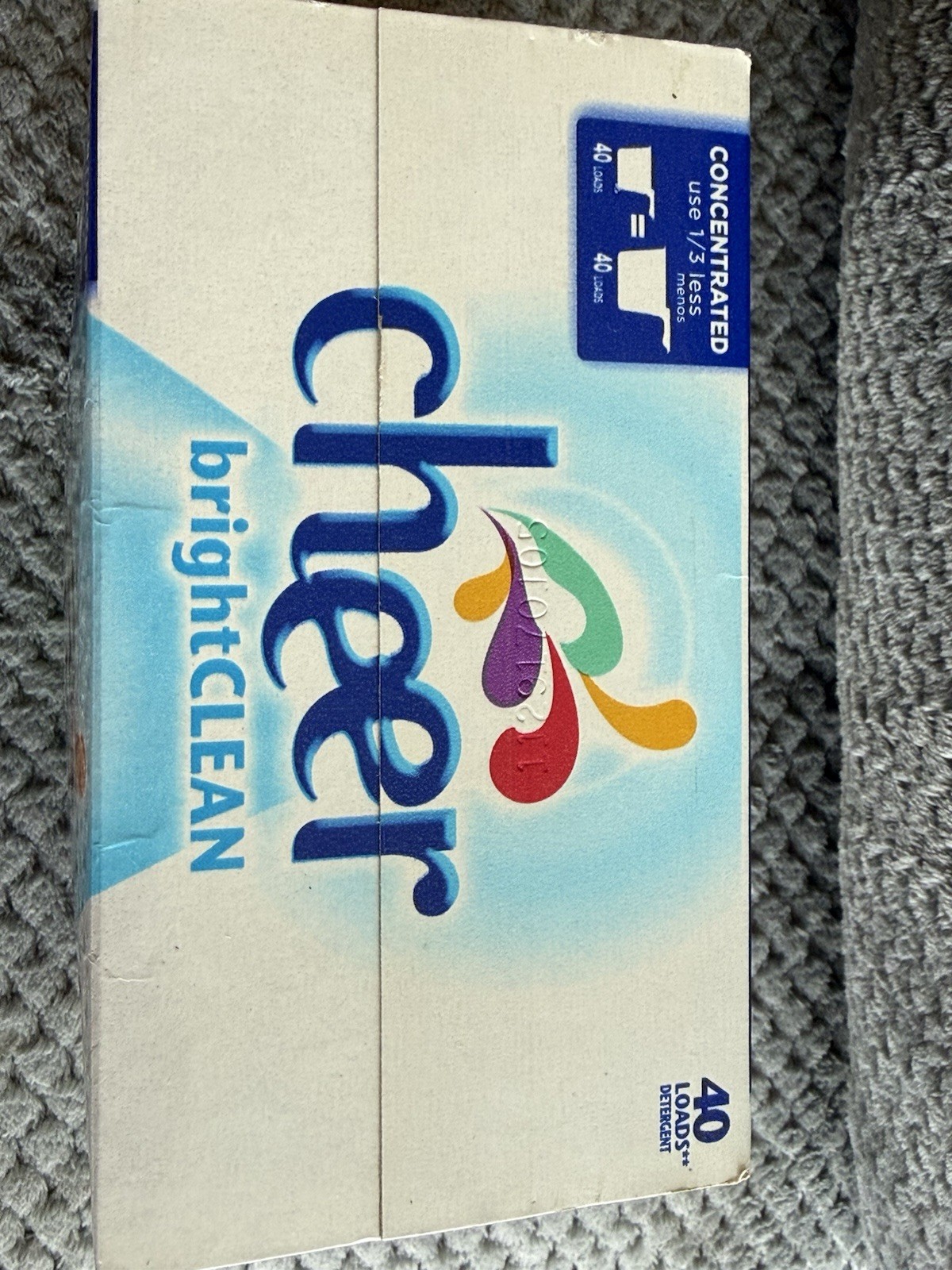 Cheer BrightCLEAN Free and Gentle Detergent 56oz 40 Loads Free of Dyes & Perfume