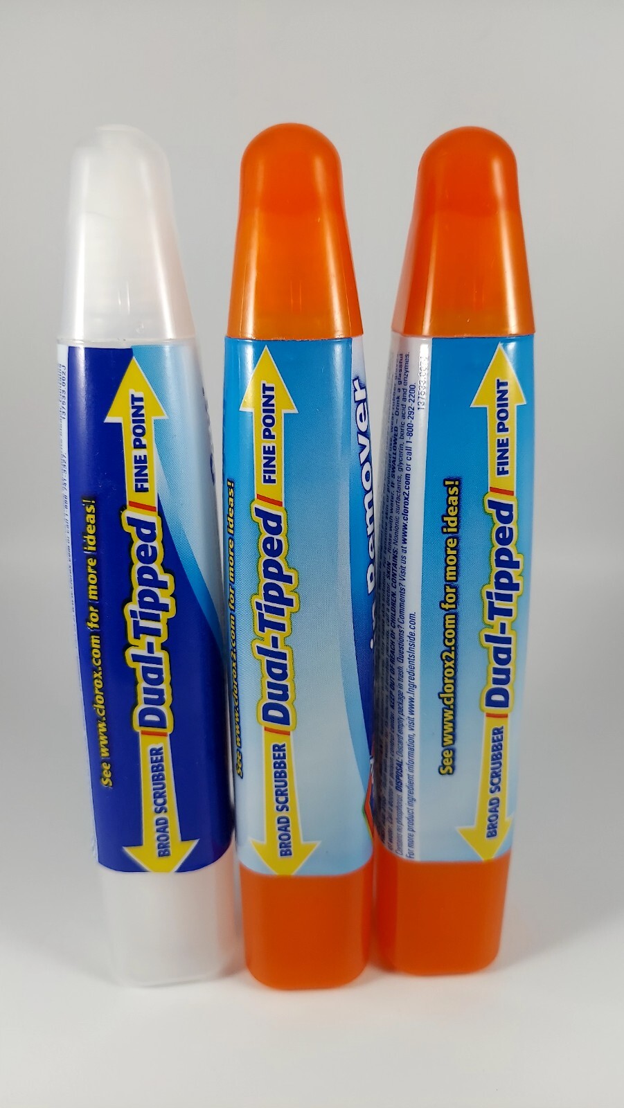 1 Clorox Bleach Pen + 2 Stain Remover Pens 2 Oz Each Used 90% Full Discontinued