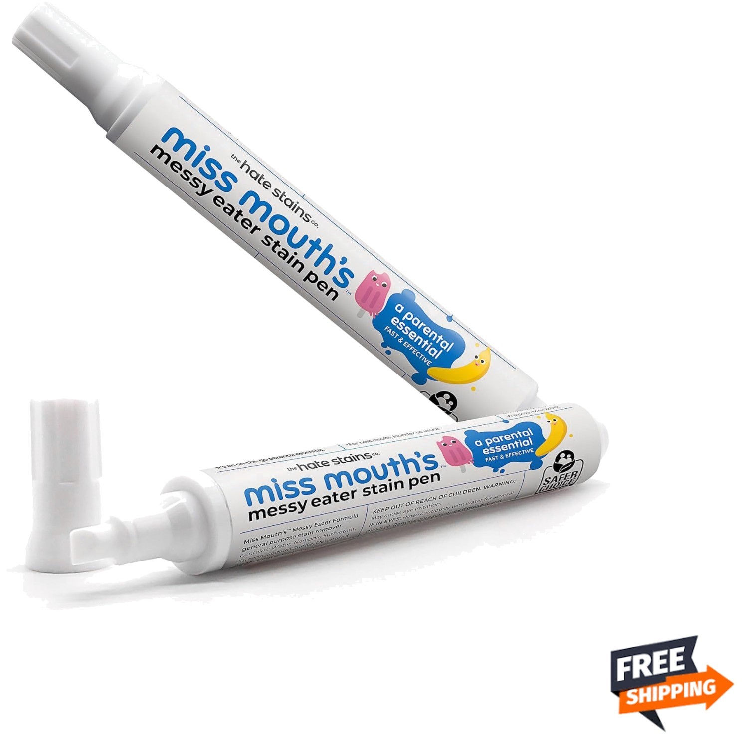 Messy Eater S stain Treater Pen 2 Pack Baby Toddler On-The-Go Laundry Remover