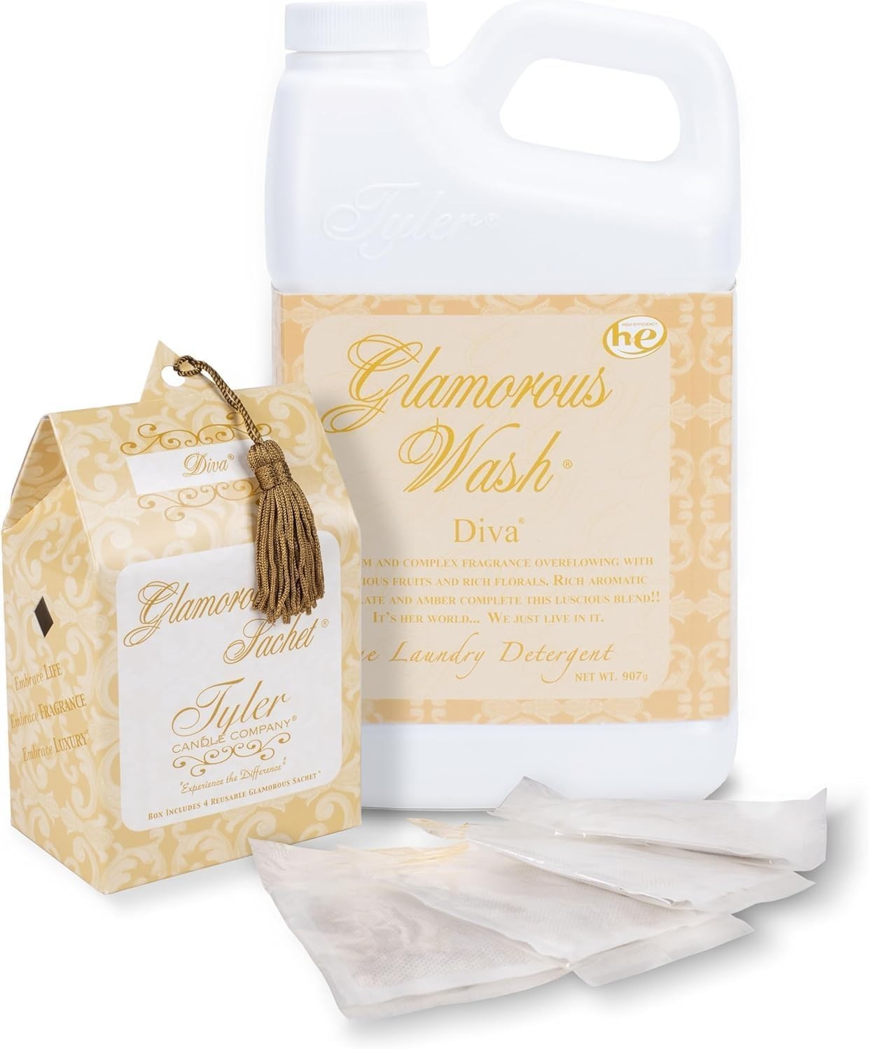 TYLER Diva Glam Wash Set w/ Dryer Sachets