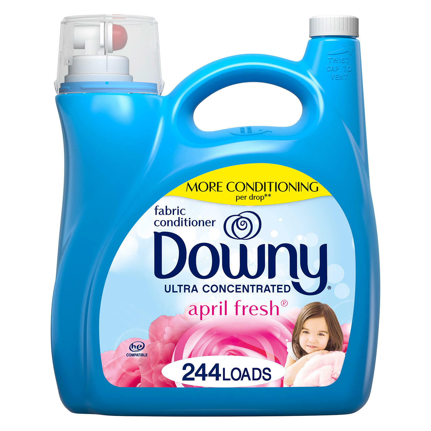 Downy Ultra Liquid Fabric Softener and Conditioner, April Fresh 165 oz 244 load