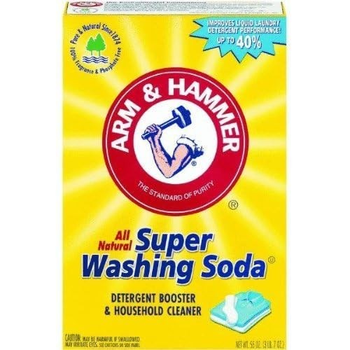 A&H Super Washing Soda 55 oz Laundry Booster & Household Cleaner