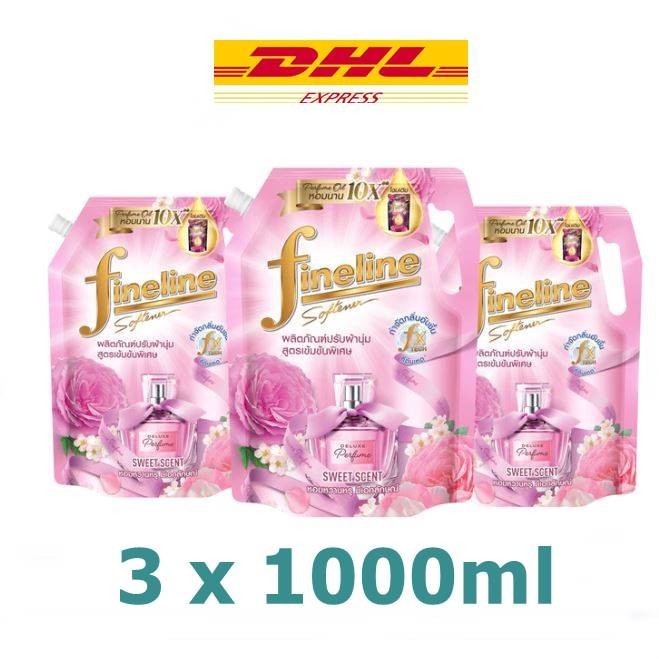 x3 Fineline Deluxe Perfume Fabric Softener Extra Concentrated Sweet Scent