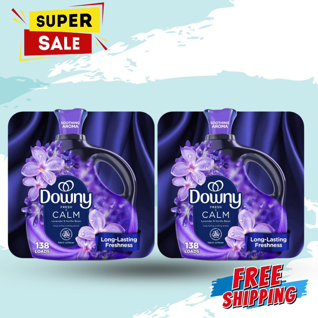 Downy Ultra Soft Liquid Fabric Softener Calm Lavender Vanilla Bean 93oz 2 Pack