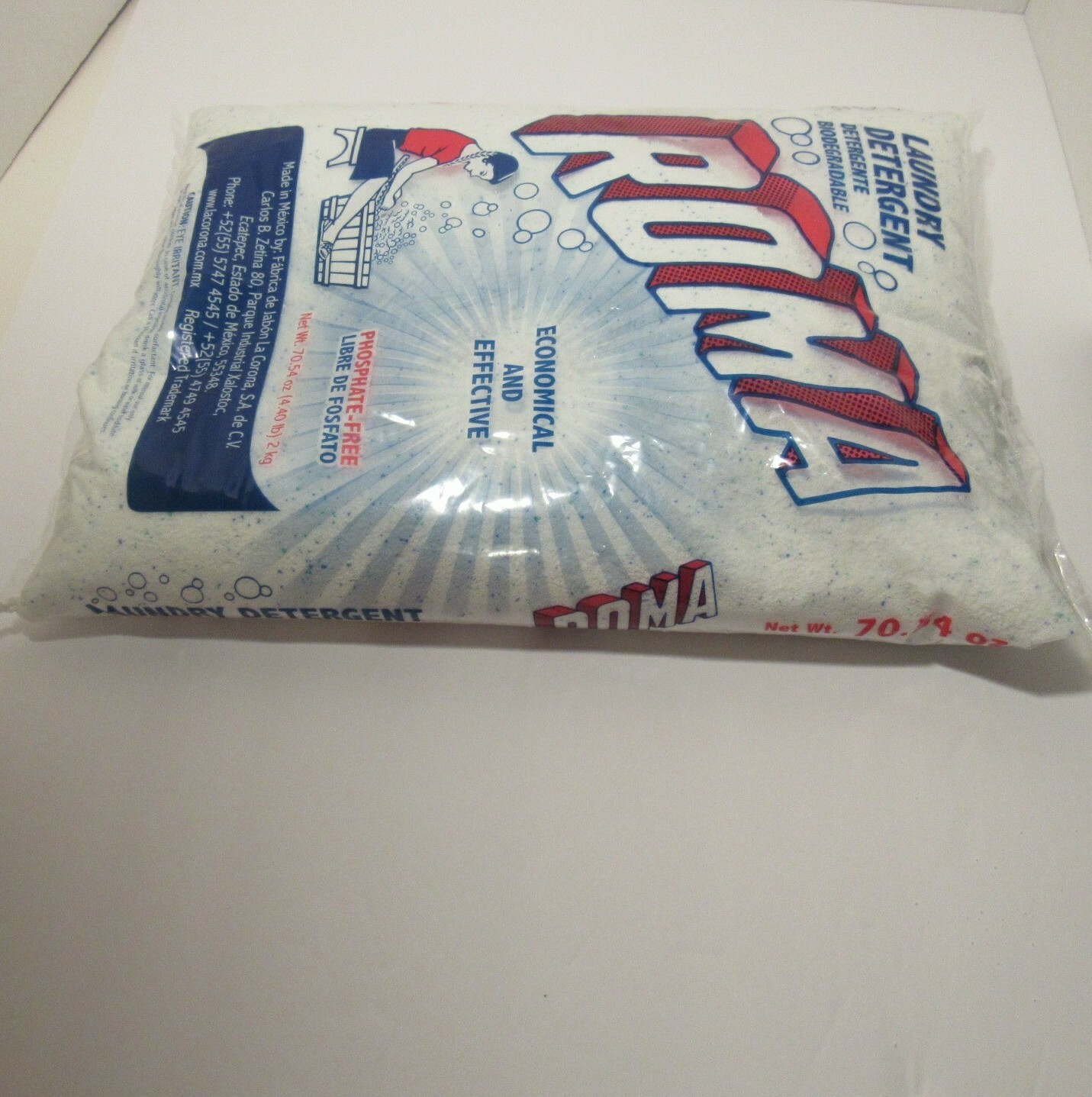 Roma Laundry Detergent, For All Fabrics, 4.40 lbs. (70.54 Oz) Large Size, NEW