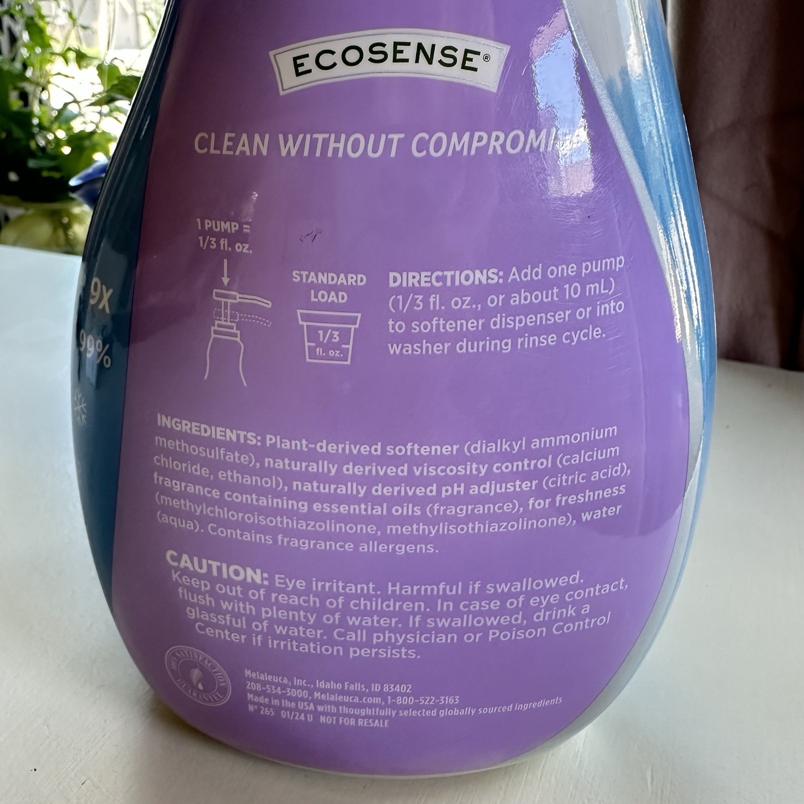 Melaleuca MelaSoft 9X Fabric Softener Clean Cotton Scent 32 oz-96 loads!