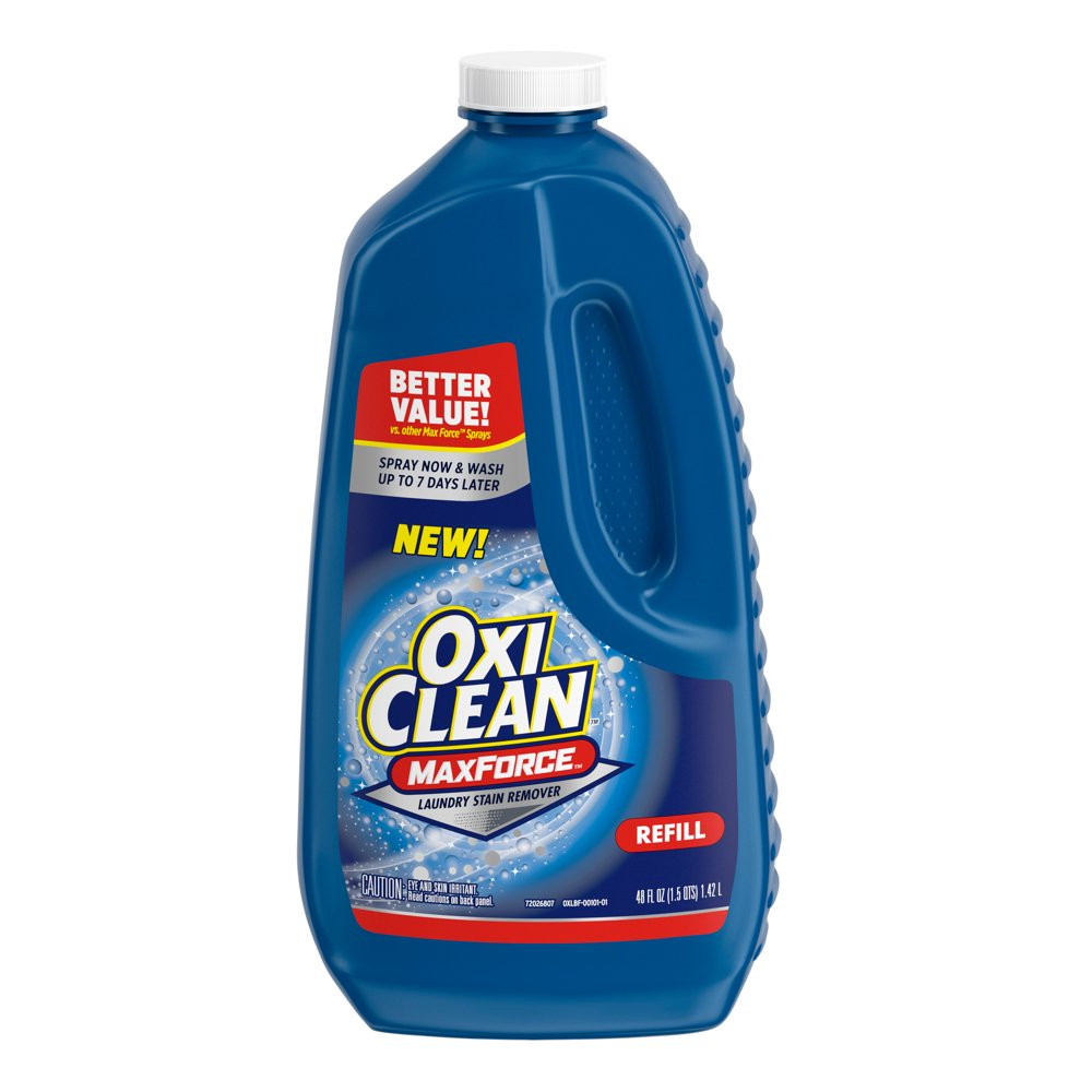 Max Force Laundry Stain Remover Spray Refill, 48 Fl Oz