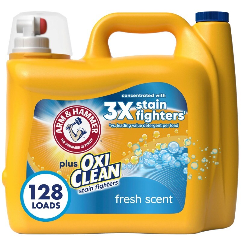 Stain Fighters Liquid Laundry Detergent, Fresh Scent, 166.5 fl oz, 128 Loads