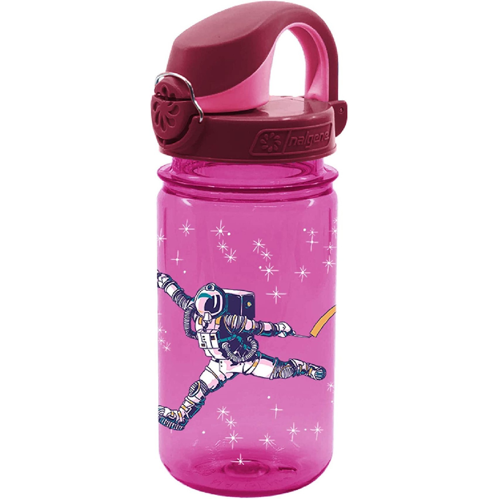 Nalgene Sustain On-The-Fly 12oz Kids Bottle (Pink Astronaut) OTF Reusable