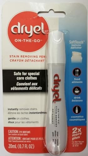 Stain Removal Pen 20ml Dry Clean Safe Clothes Delicates Hand-Washables Travel