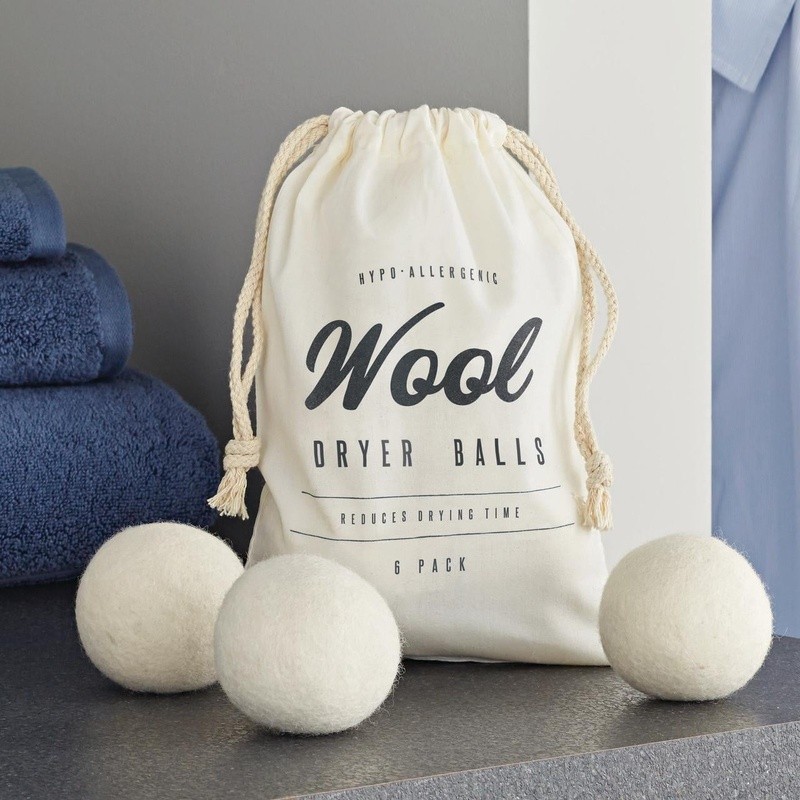 Wool Dryer Balls Chemical Free Natural Alternative to Dryer Sheets 6 Pack New