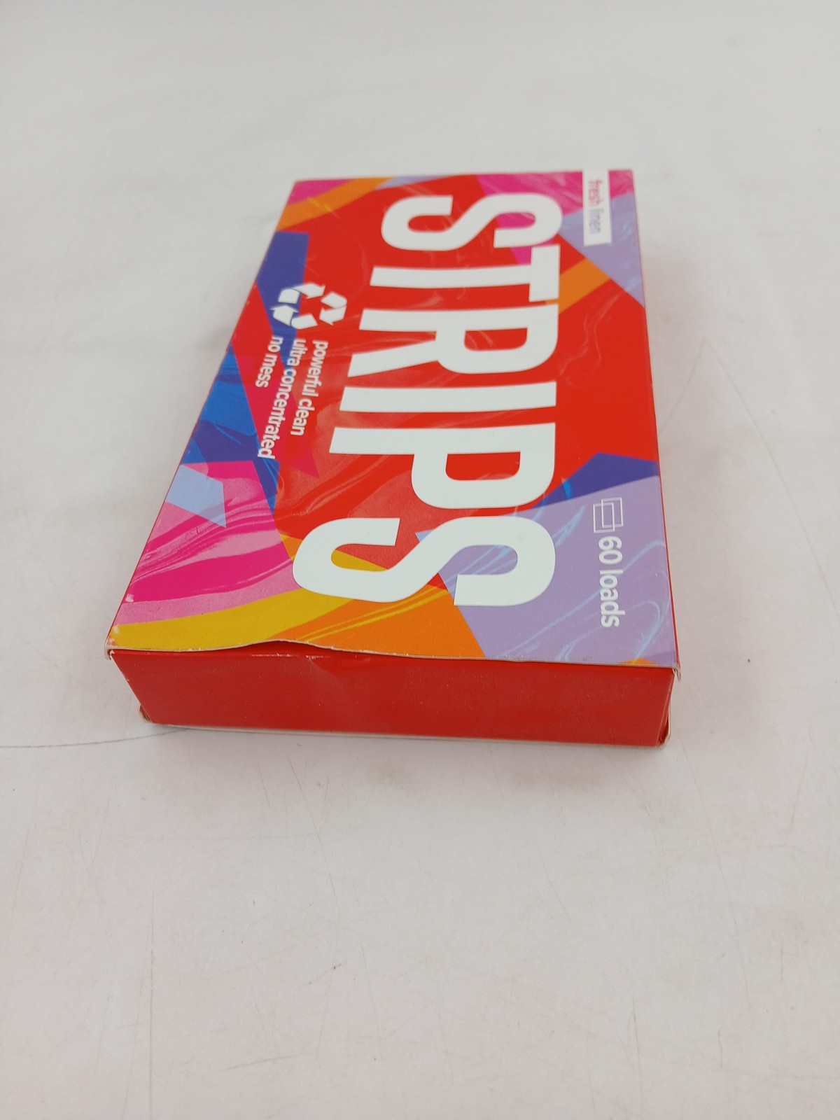 STRIPS Laundry Detergent Fresh Linen 60 Loads Red Eco Friendly Plastic Free