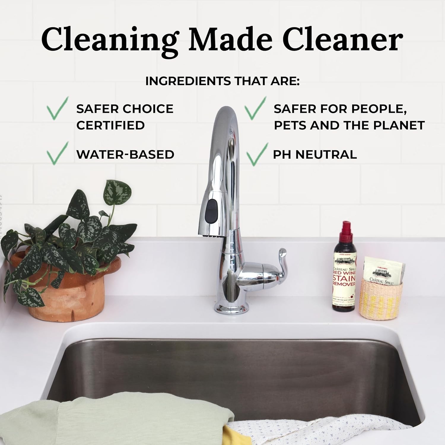 Wine Stain Remover Spray – Eco-Friendly & Fast-Acting Solution – 4 Fl Oz