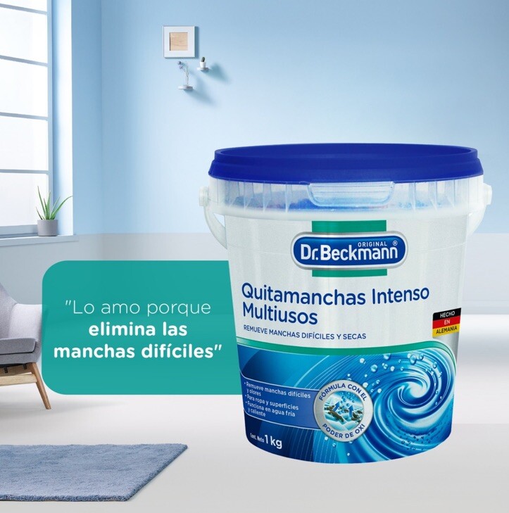 DR. BECKMANN STAIN REMOVER QUITAMANCHAS MULTIUSOS 1kg.