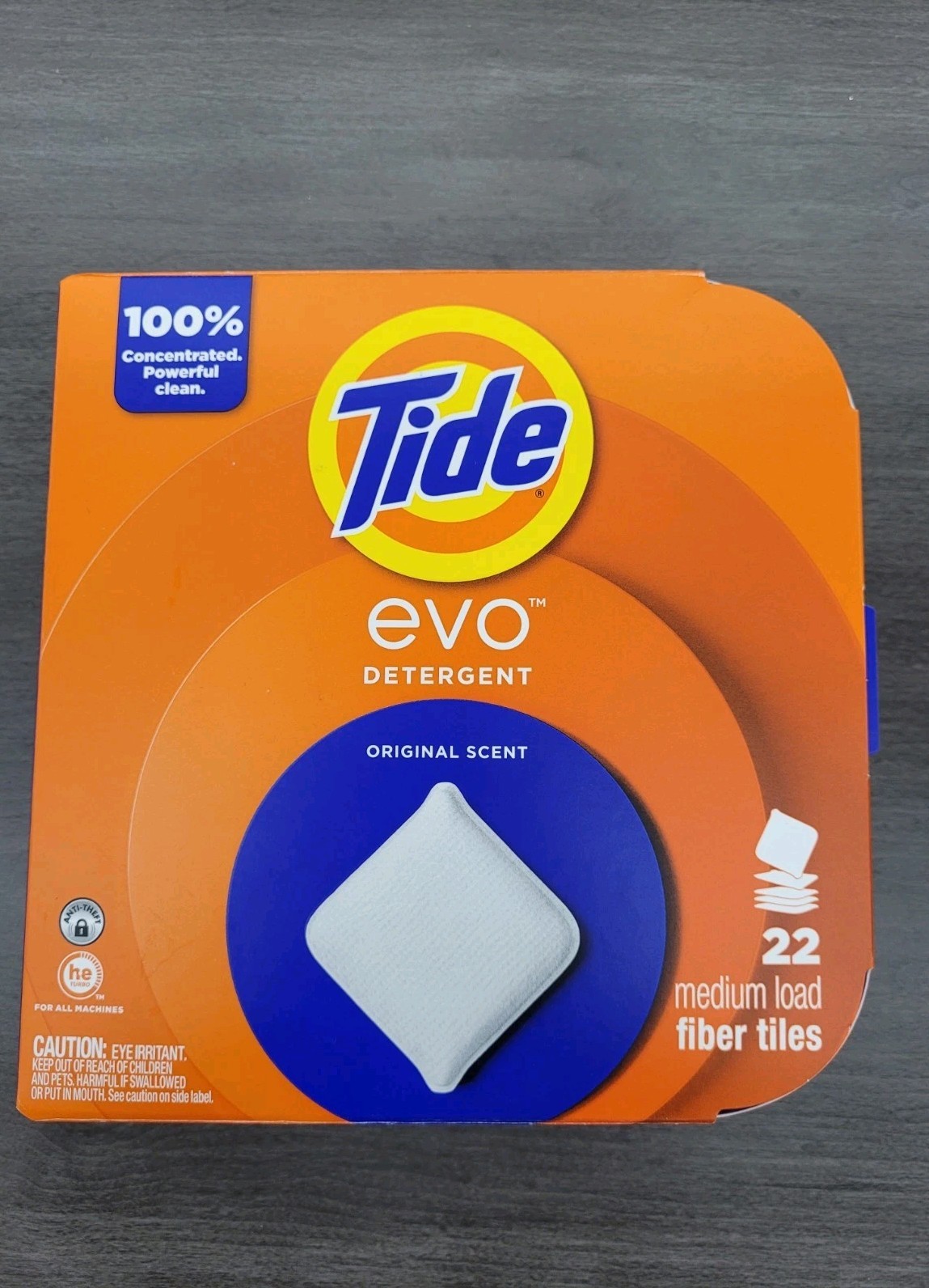 2 Tide Evo Laundry Detergent Tiles 22ct Original Scent Concentrated Discontinued