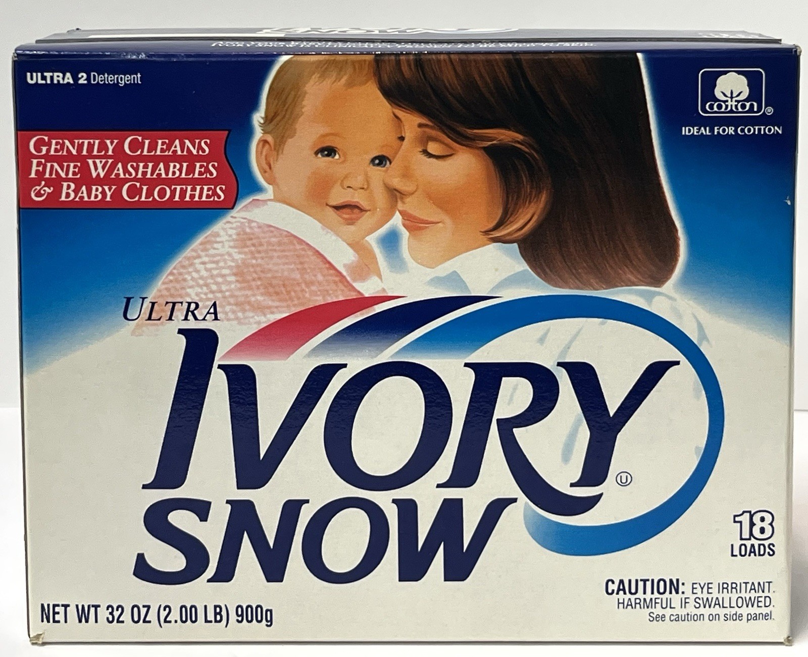 Vintage 1996 Ivory Snow Ultra Powder Detergent 32oz 18 Load NOS Factory Sealed