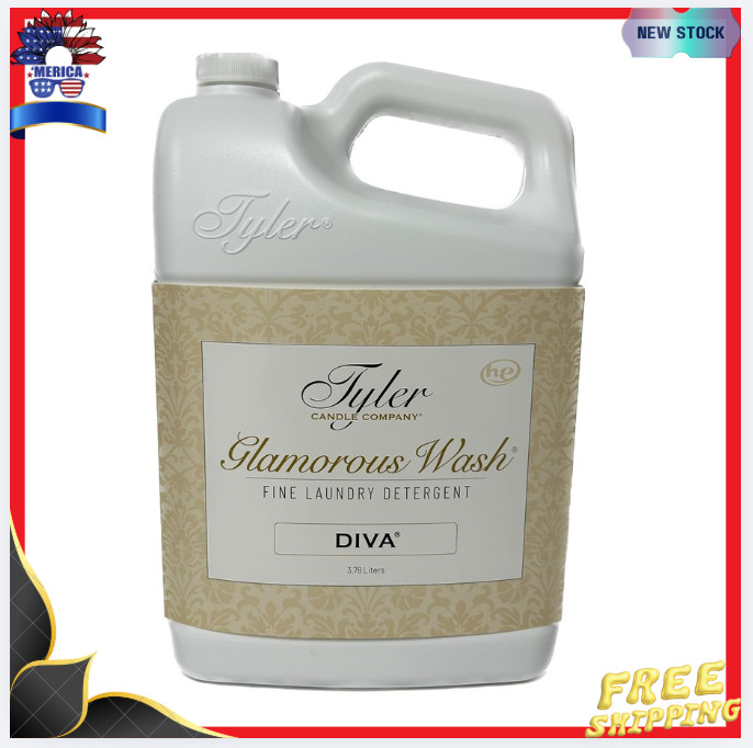 Glam Wash Diva Laundry Detergent – 1 Gallon 128 fl oz Luxury Cleaner