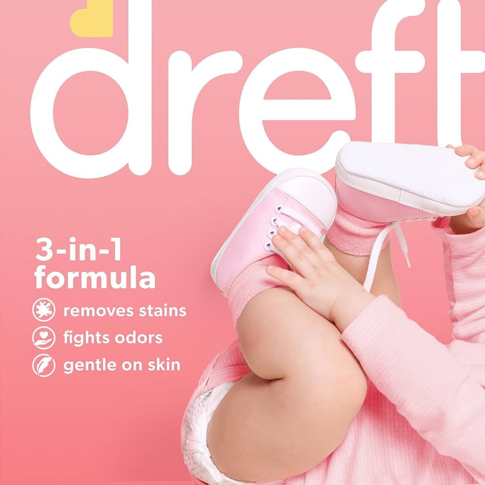 (2 pack) Dreft Newborn Baby Liquid Laundry Detergent, Sensitive Skin